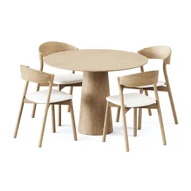 Table pov by ton wooen chair tube by miniforms